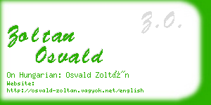 zoltan osvald business card